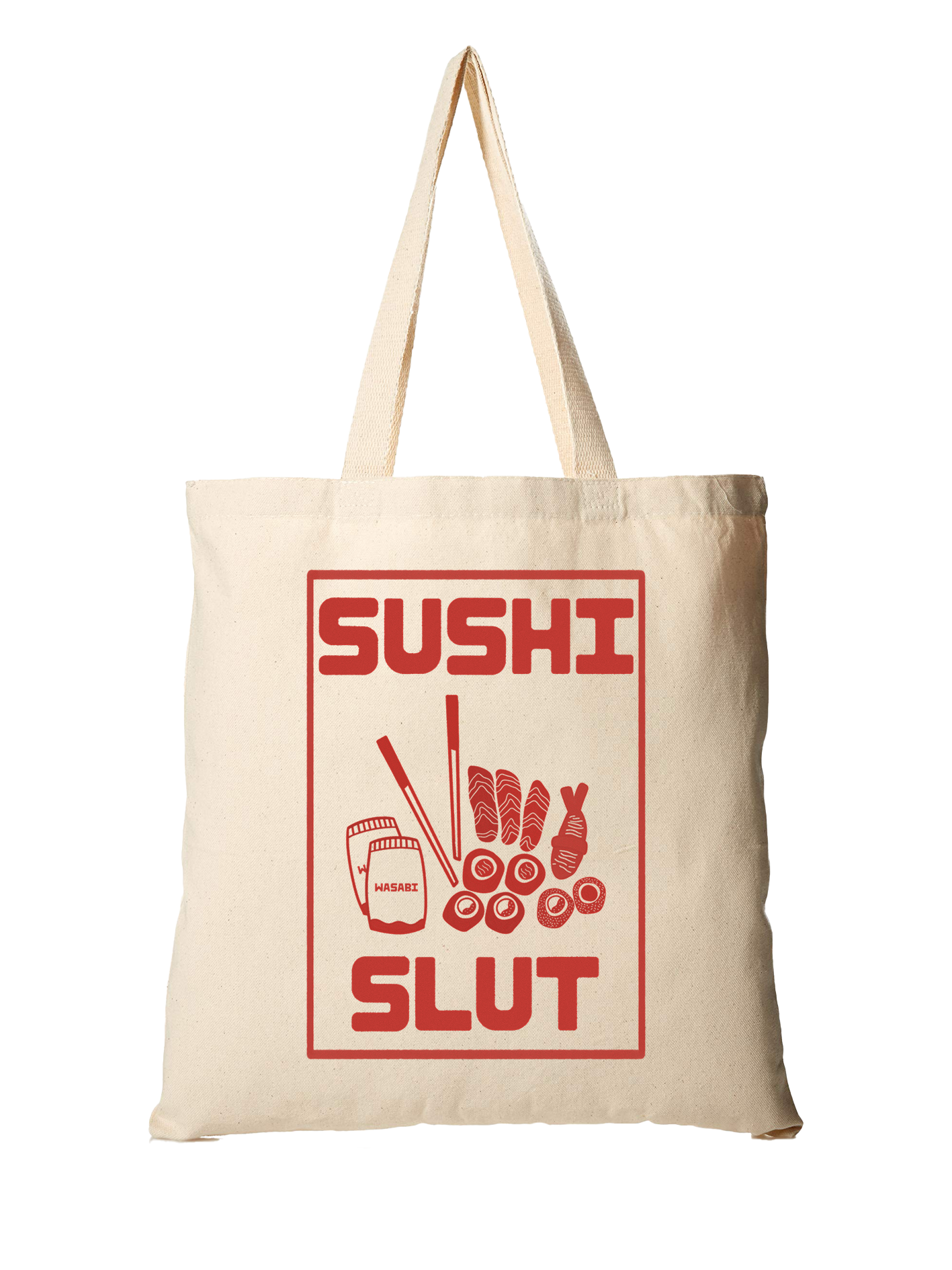 SUSHI SLUT Tote Bag – Canvas Shopper