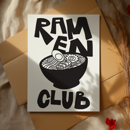 Ramen Club Art Print - A4